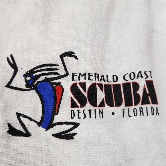 Vintage Authentic Cotton Seed Products Emerald Coast Scuba Destin FL Jacket SZ M - Picture 5 of 8